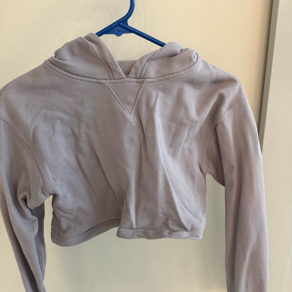 Lululemon All Yours Cropped Hoodie in Iced Iris - Picture 2 of 4